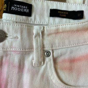 Lee tye dye flare jeans